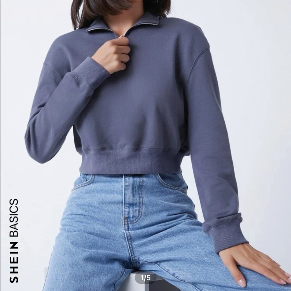 SHEIN | Sweatshirt | Size: S | Color: Blue-Grey